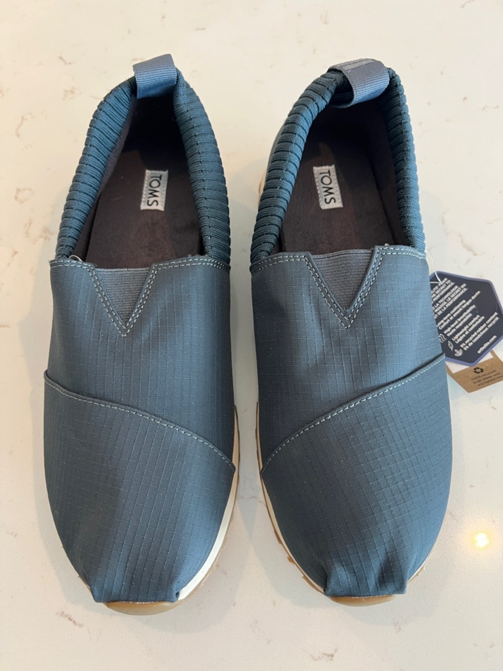 TOMS Alpargata Resident Slip-On Shoes Ripstop Dark Slate Sz 7 NWT